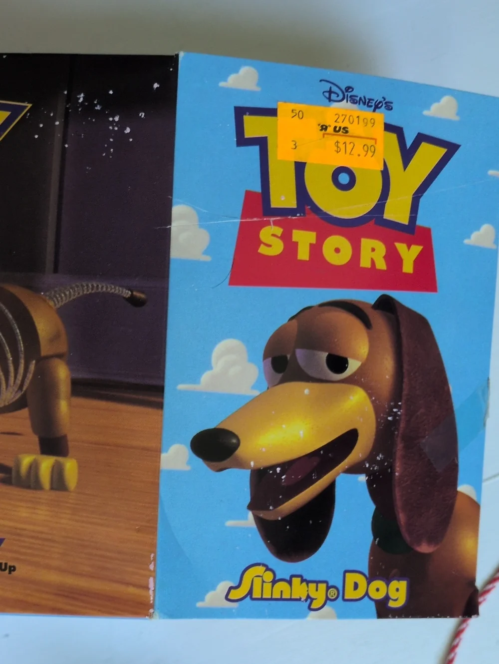 Vintage Disney Toy Story Slinky Dog Pull Toy With Box